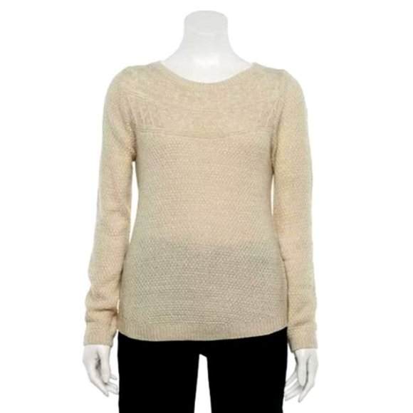 (MAKE OFFER) 🏆HP🏆 Cream Boatneck Sweater - Picture 7 of 7